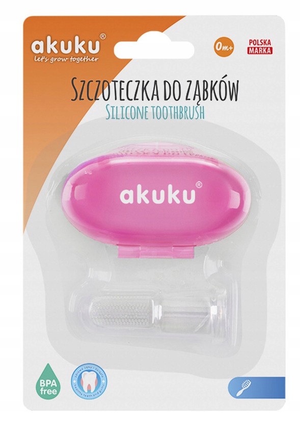 SZCZOTECZKA na palec +ETUI MASOWANIA DZIĄSEŁ ZĘBÓW Kod producenta 0265