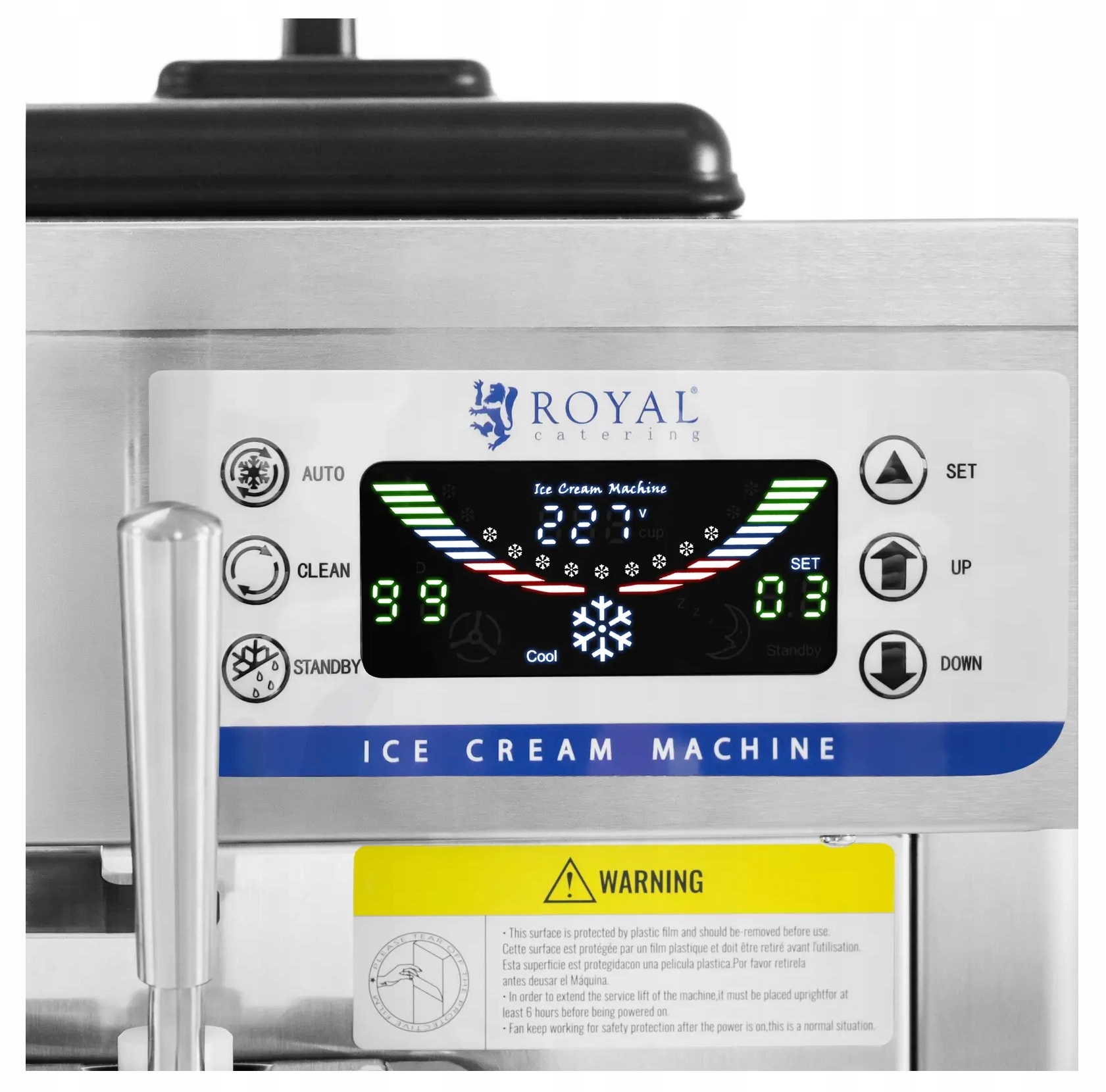 Maszyna do lodów włoskich 16 l/h 1650 W Royal Catering RCSI-29 10013545