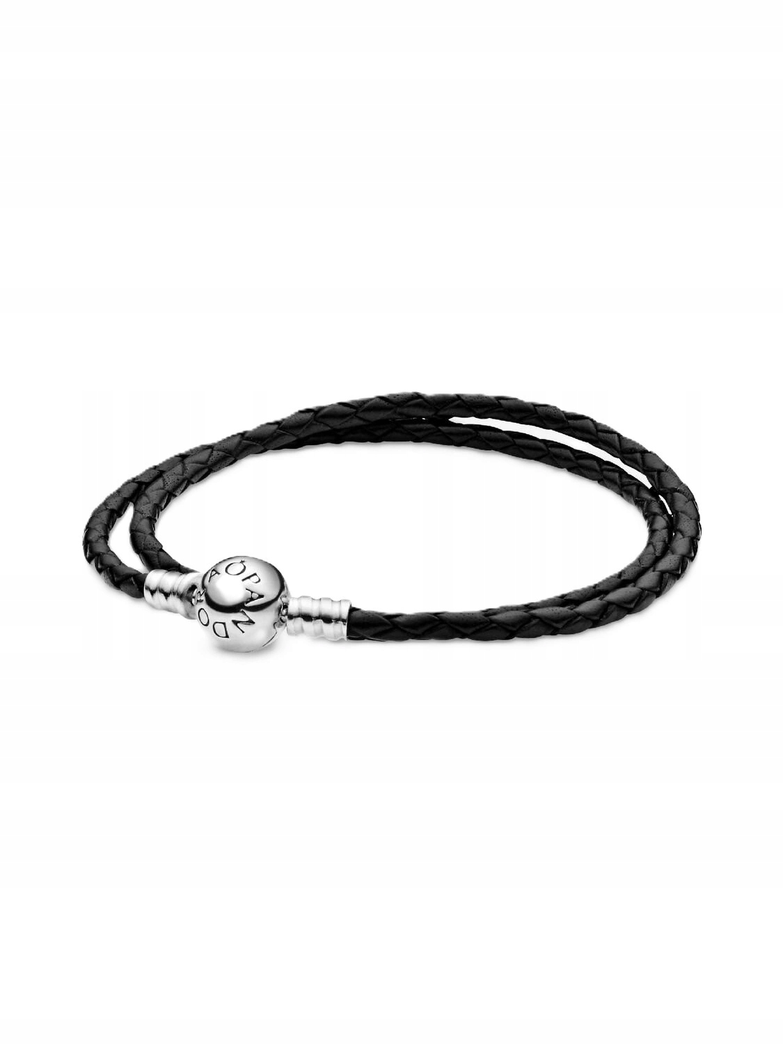 Dámský Náramek Pandora 590745CBK-D1 Moments Černý Z Kůže