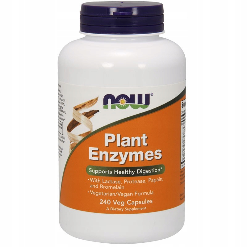 Now Plant Enzymes 240vcaps Enzymy Rośline Trawienne Wege