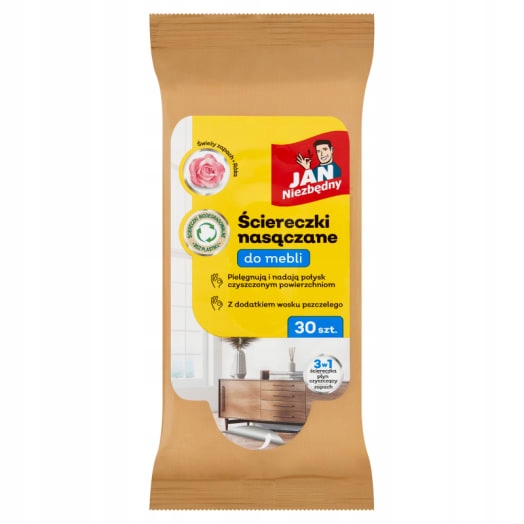 Levně 5 x Jan Niezbędny Namočené utěrky na nábytek 30 ks
