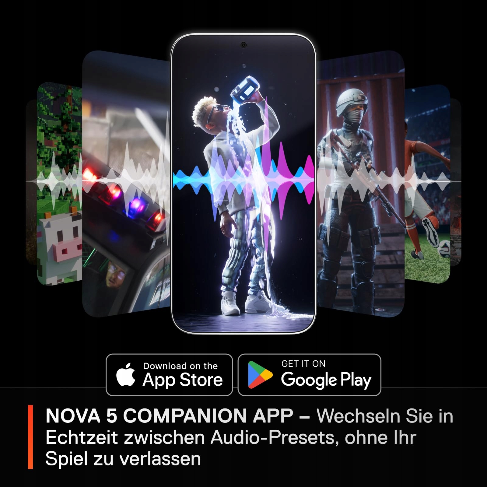 STEELSERIES Arctis Nova 5P Słuchawki Gamingowe PS5 60h Bateria BT — miniatura 3