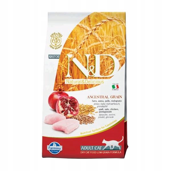 Levně N&d Lg Cat Adult Chicken & Pomegranate 10kg