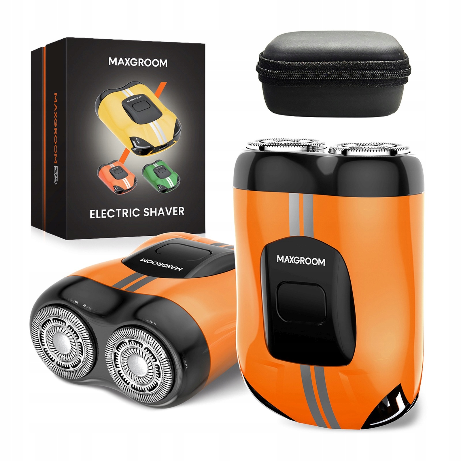 Elektrický holiaci strojček 400 mAh IPX7 oranžový
