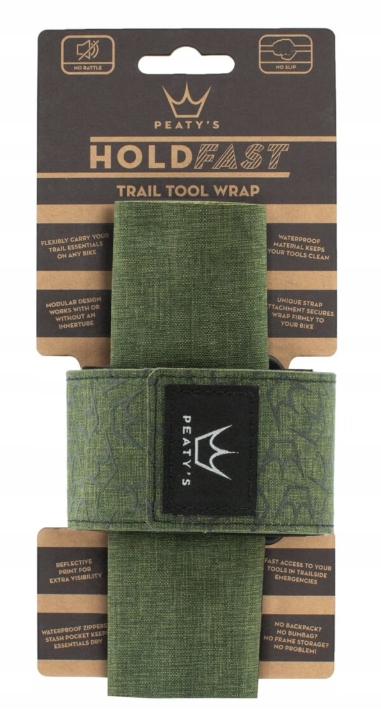 Taška na rám Peaty's Holdfast Trail Tool Wrap zelená