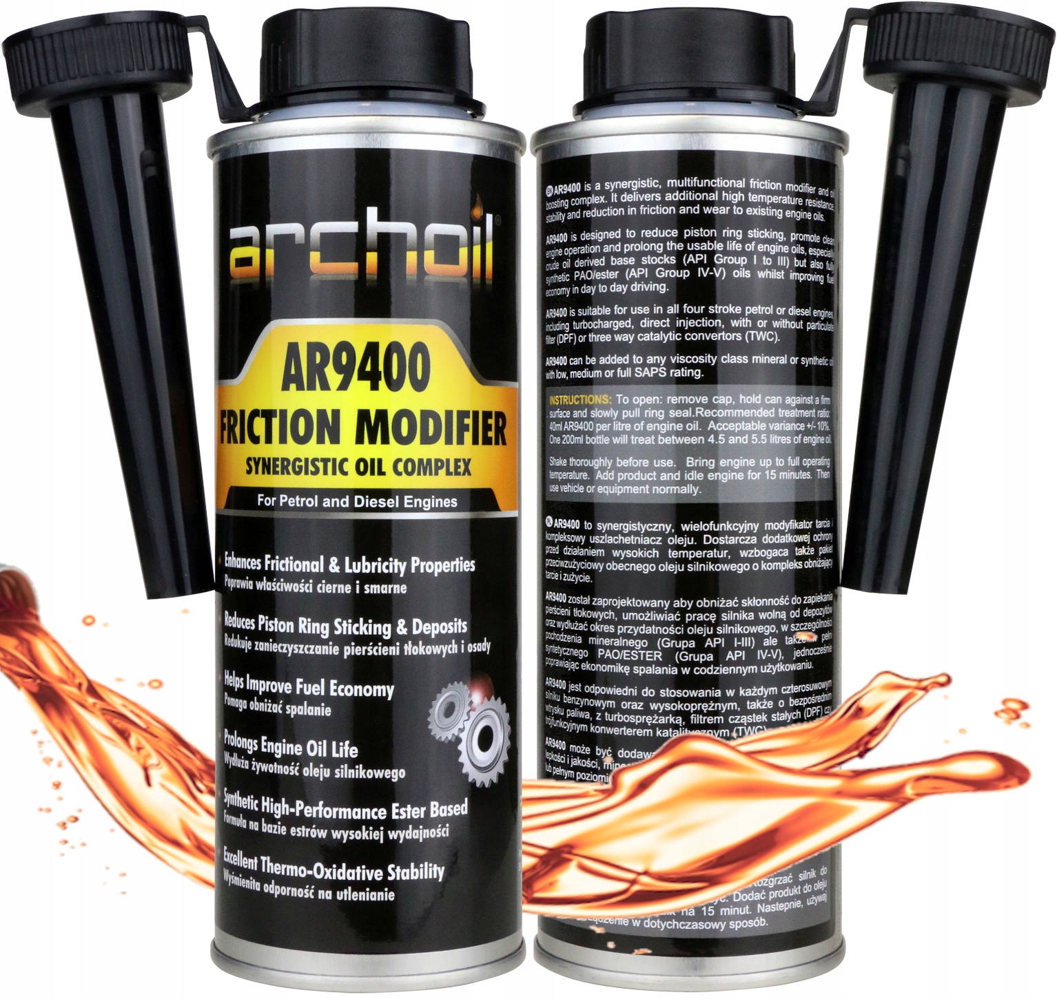Archoil AR9400 Synergistic Oil Complex Modyfikator Tarcia