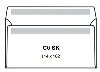 

Koperta C6 biała samoklejąca Sk 114x162mm 50szt