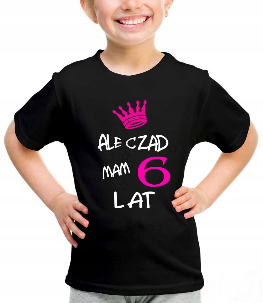 

Koszulka urodzinowa Ale Czad Mam 6 Lat