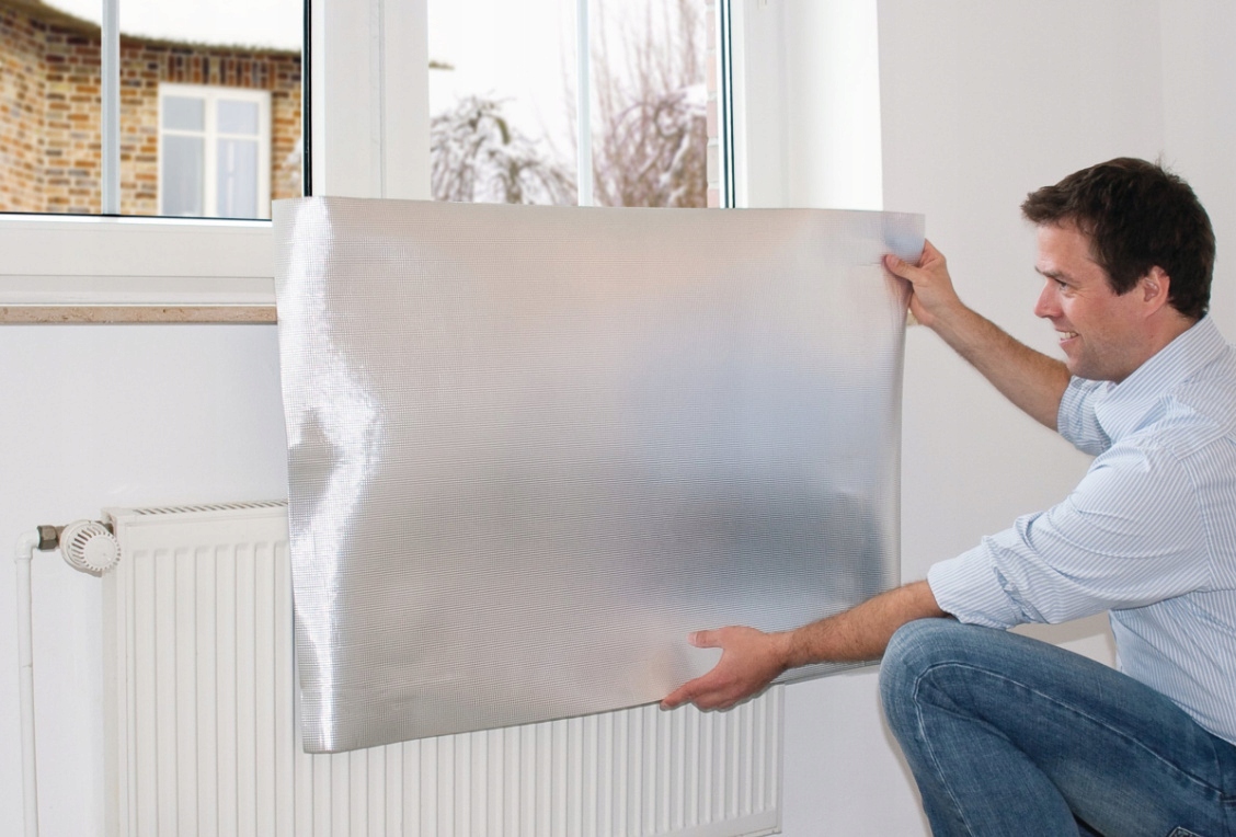 1m 50cm Ekran za grzejnikowy pianka 5mm ALU oszczędzaj Stan opakowania oryginalne