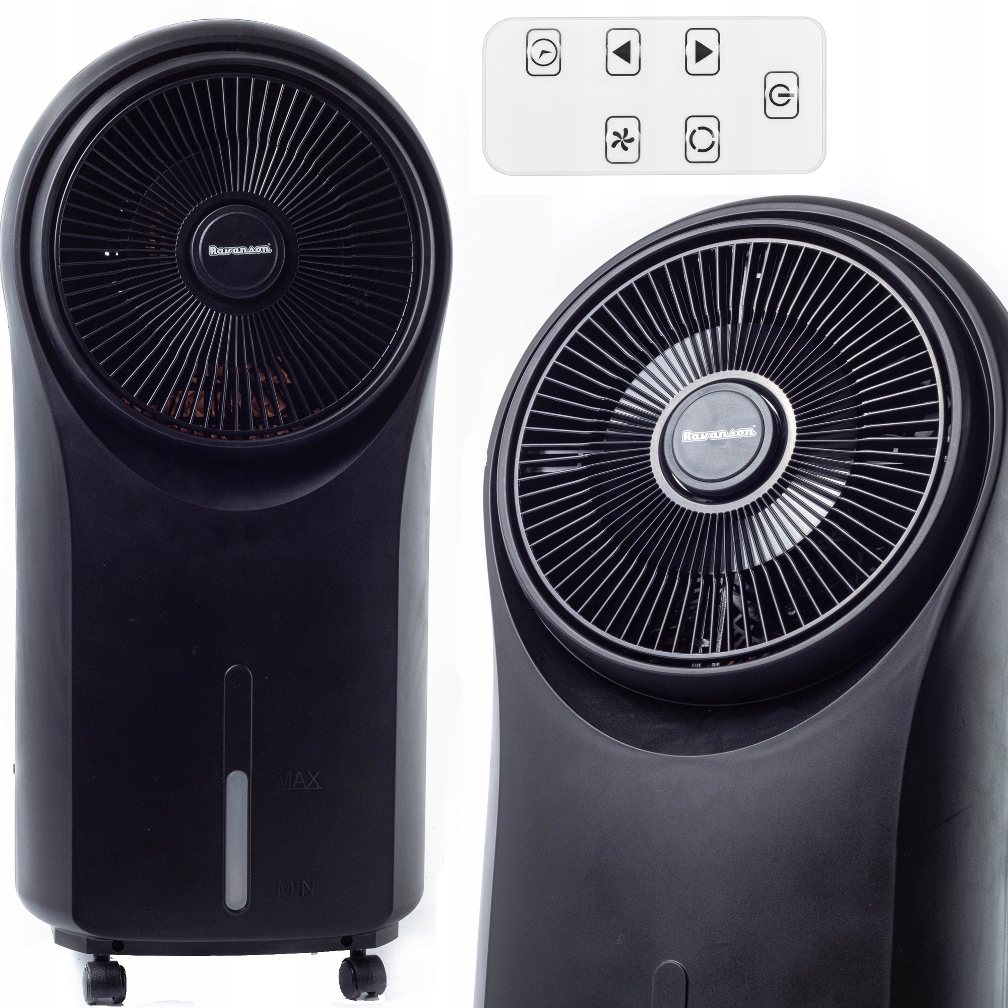 Klimator Klimatyzer Wodny Przenośny Nawilżacz 30m2 50W Pilot Wydajny