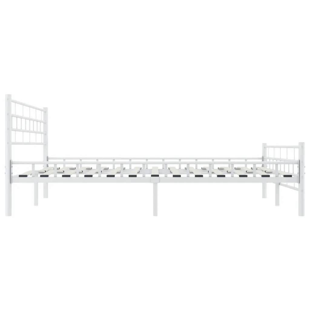 Rama łóżka, biała, metalowa, 160 x 200 cm Marka VidaXL