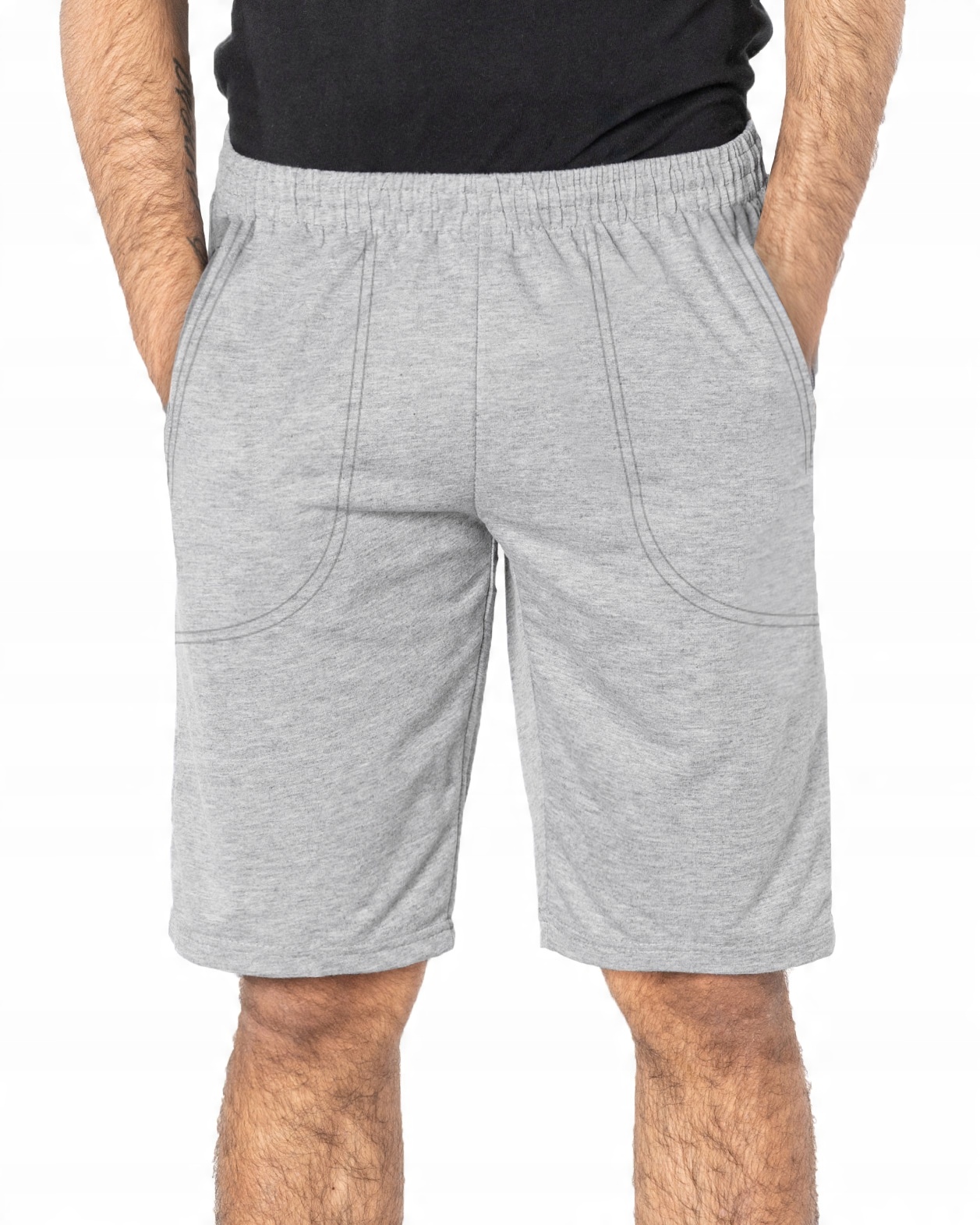 

Krótkie Spodenki Dresowe Szorty Męskie 66040-4 7XL