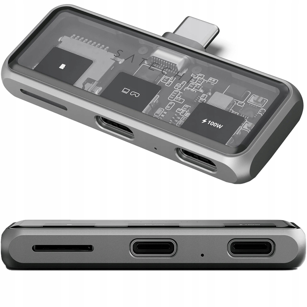 Usb-c adaptér Satechi Mobile Xr Hub microSD 100W 4K pro brýle Ar/xr