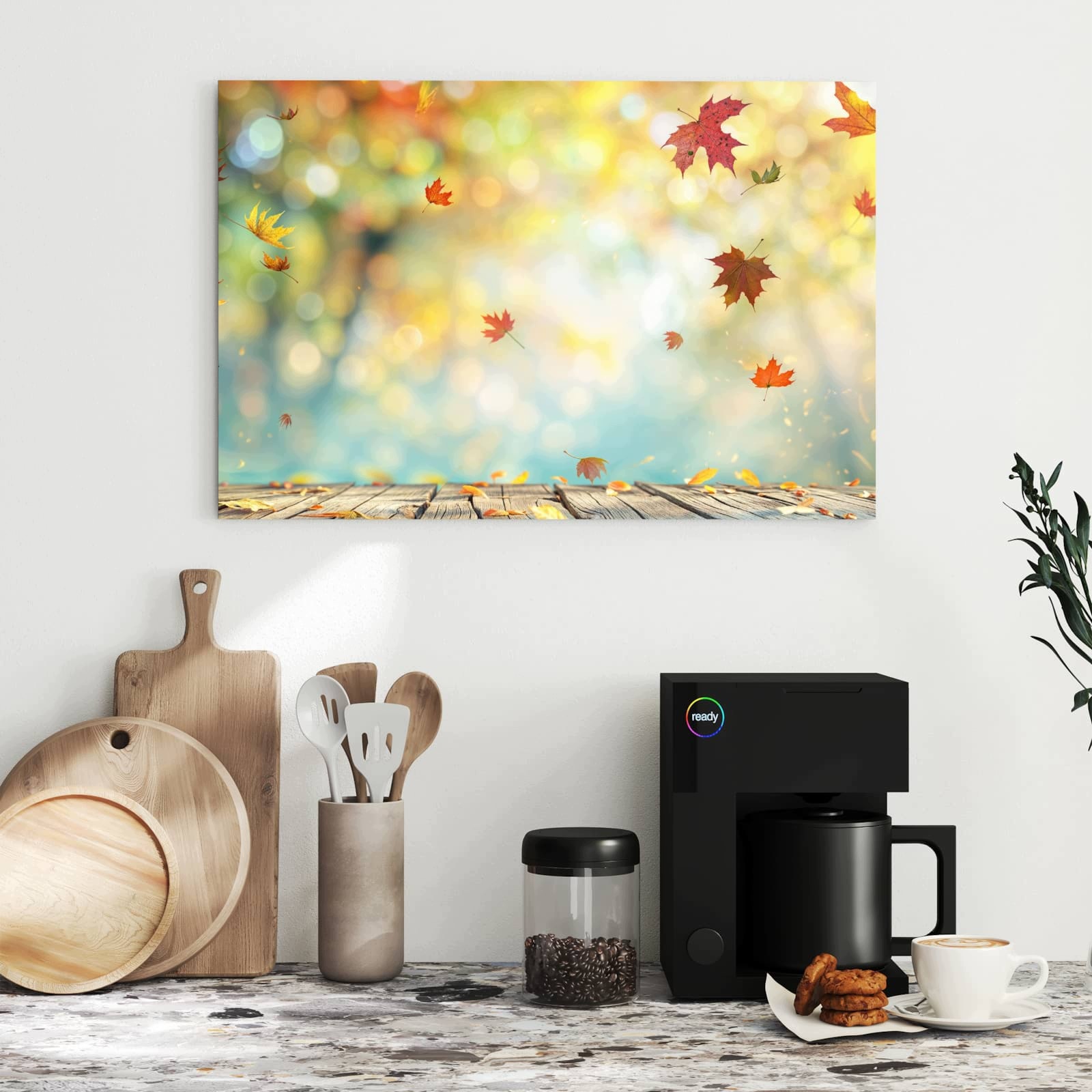 Magnetická tabule Podzimní listy Les 60 × 40 cm