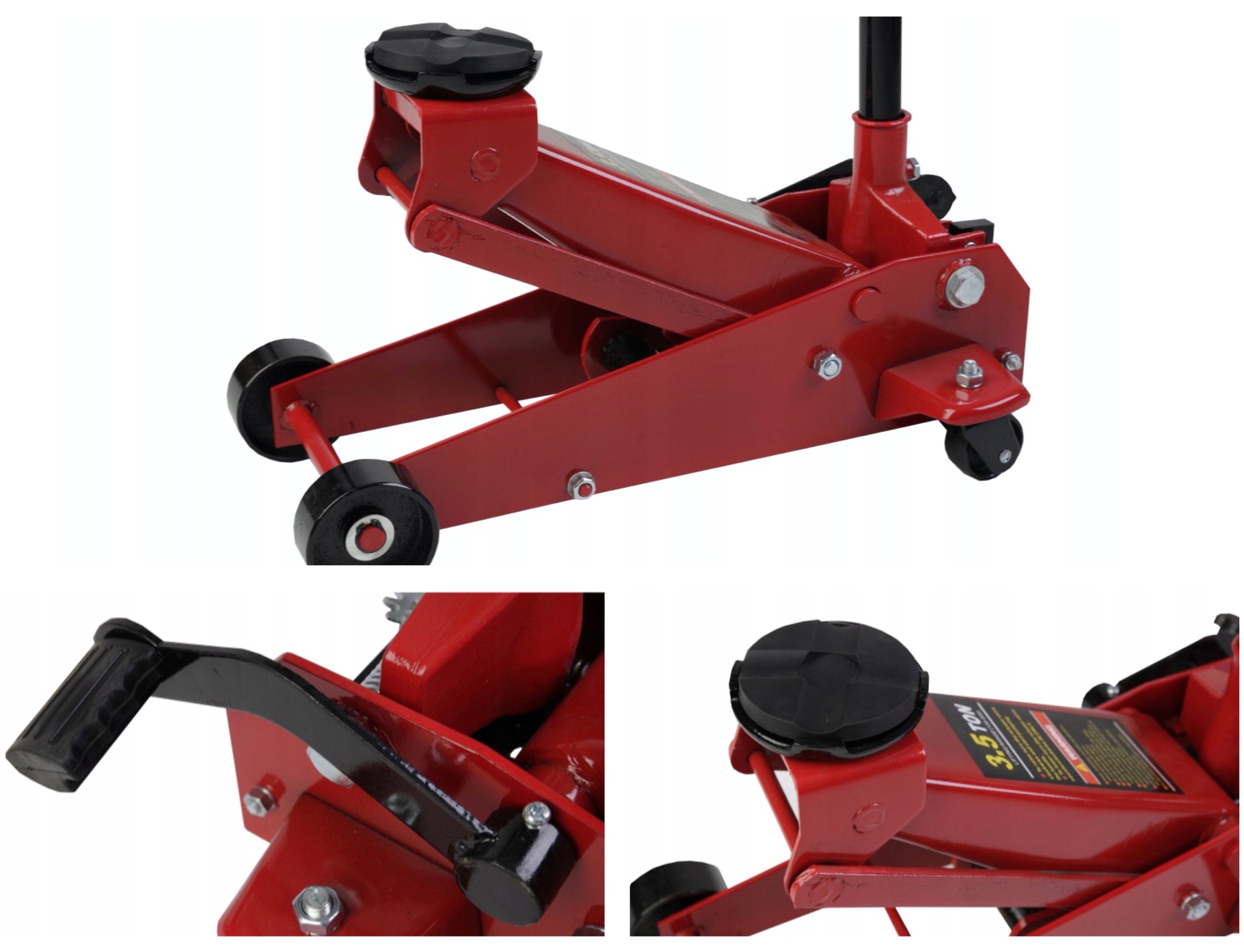 PODNOŚNIK ŻABA LEWAREK 3,5T MOCNY SOLIDNY BUS 132-527MM