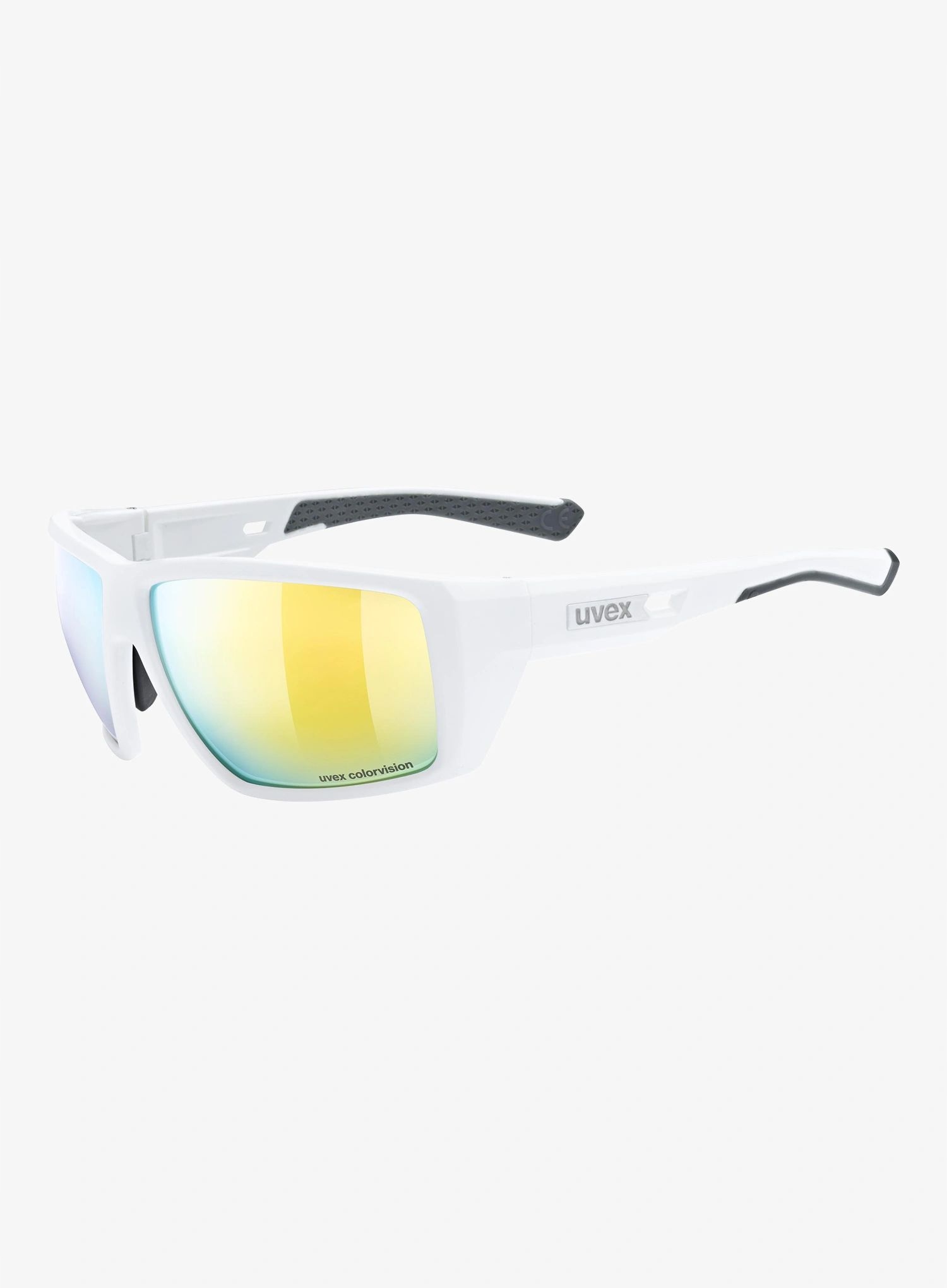 Sluneční brýle Uvex Mtn Venture CV bílá matná/zrcadlově žlutá