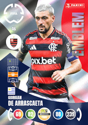 2025 Panini Adrenalyn XL Fifa Club World Cup 46 Giorgian de Arrascaeta