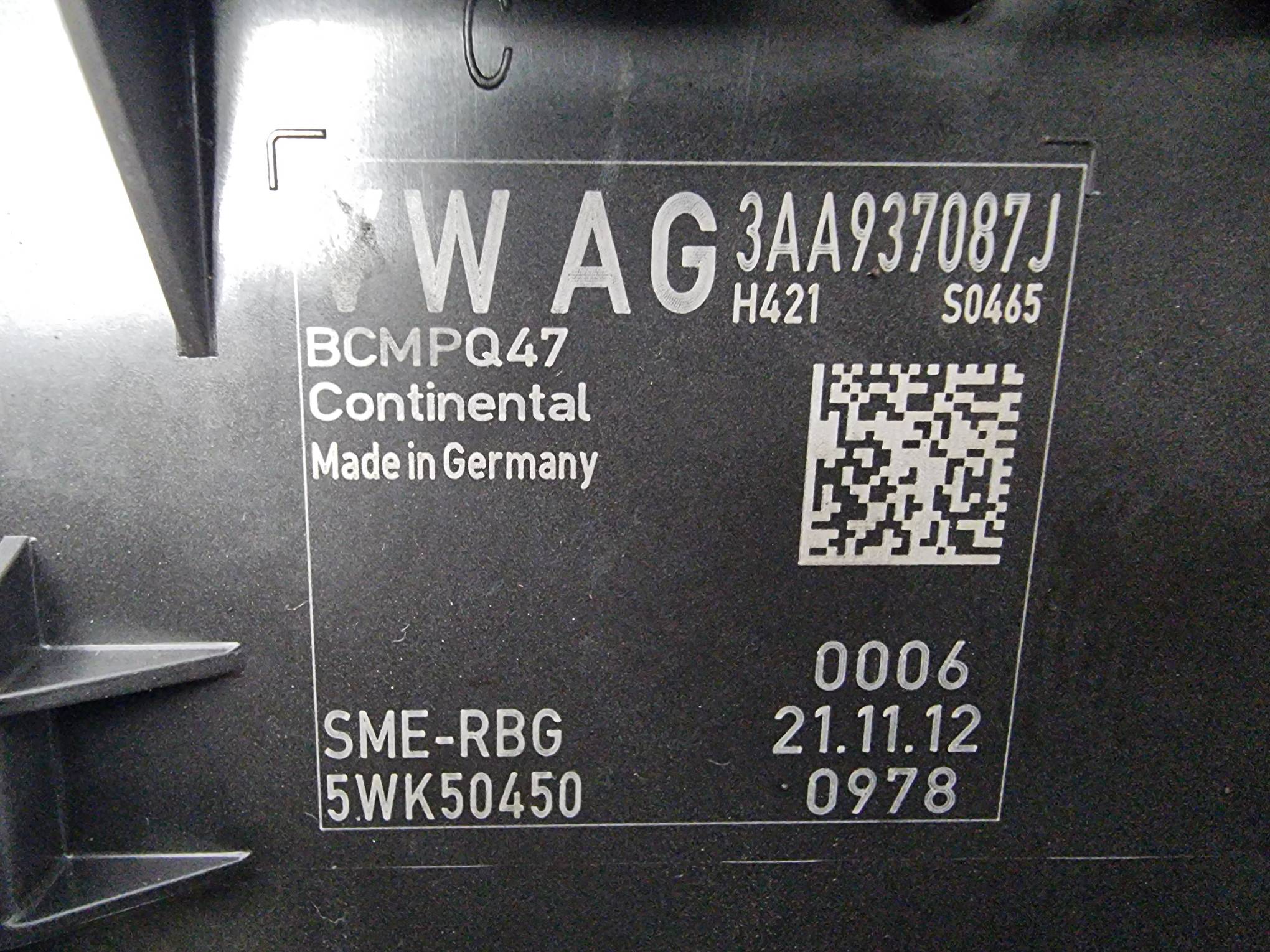 modul BLUETOOTH 3AA937087J VOLKSWAGEN PASSAT CC