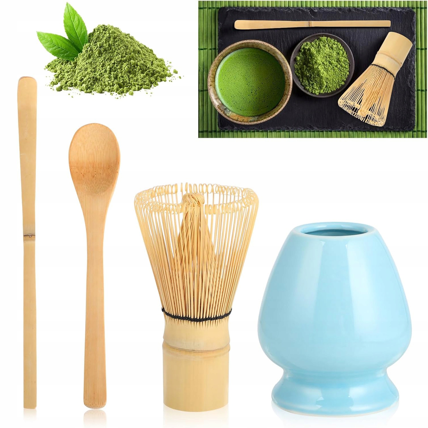 Levně Dárková Sada Na Čaj Matcha Kompletní 4KS Pro Čajový Obřad