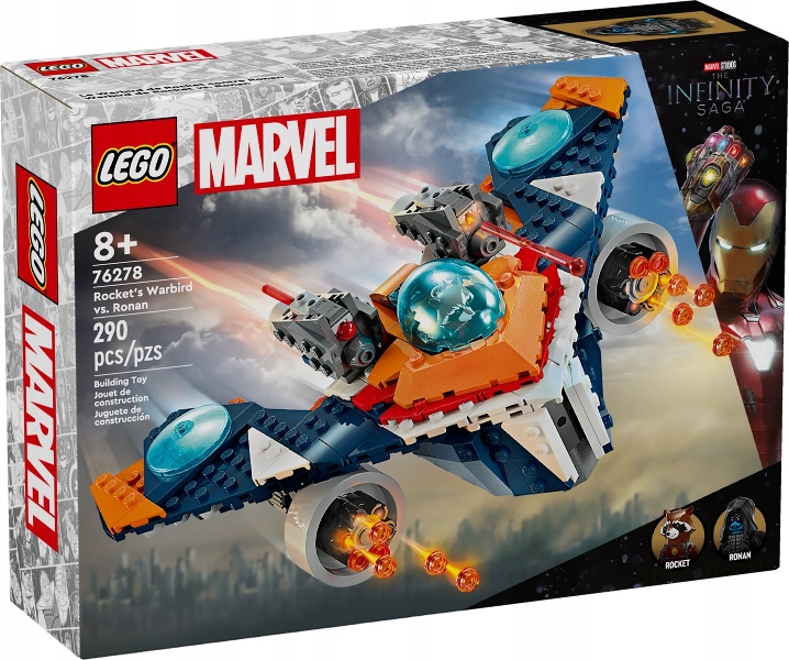 Lego Heroes 76278 Rocket's Warbird kontra. Ronana