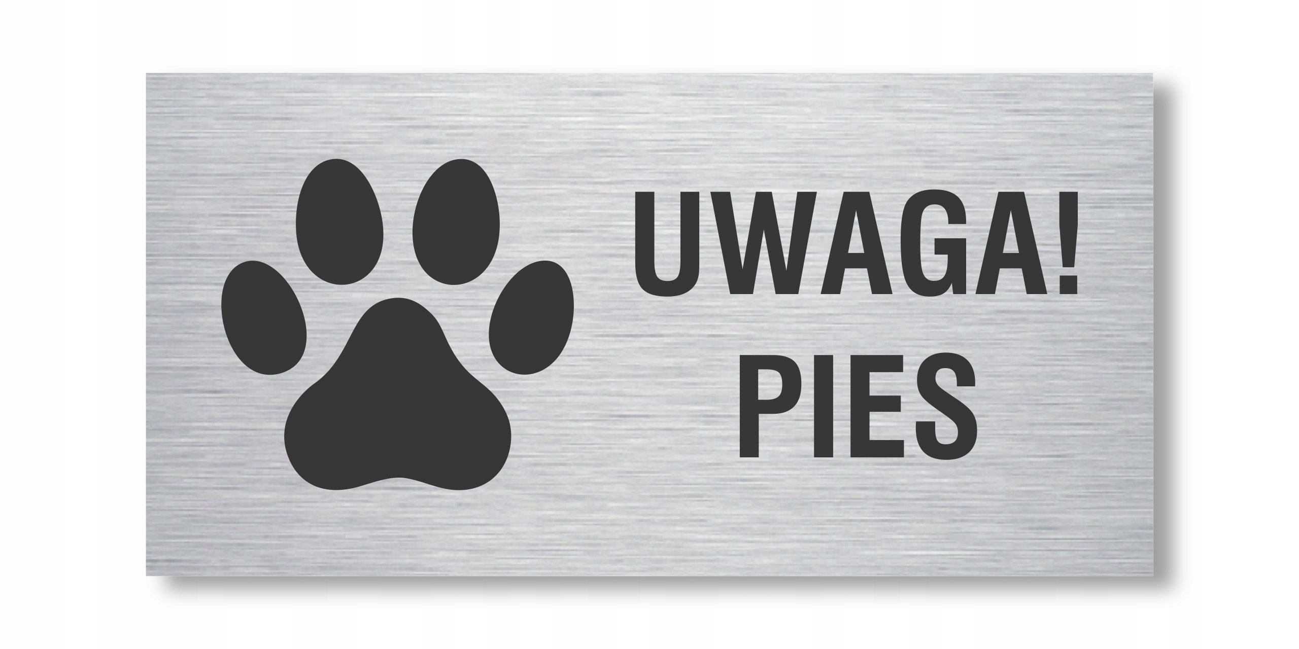 

Tabliczka Uwaga Pies Aluminiowa 20x10cm