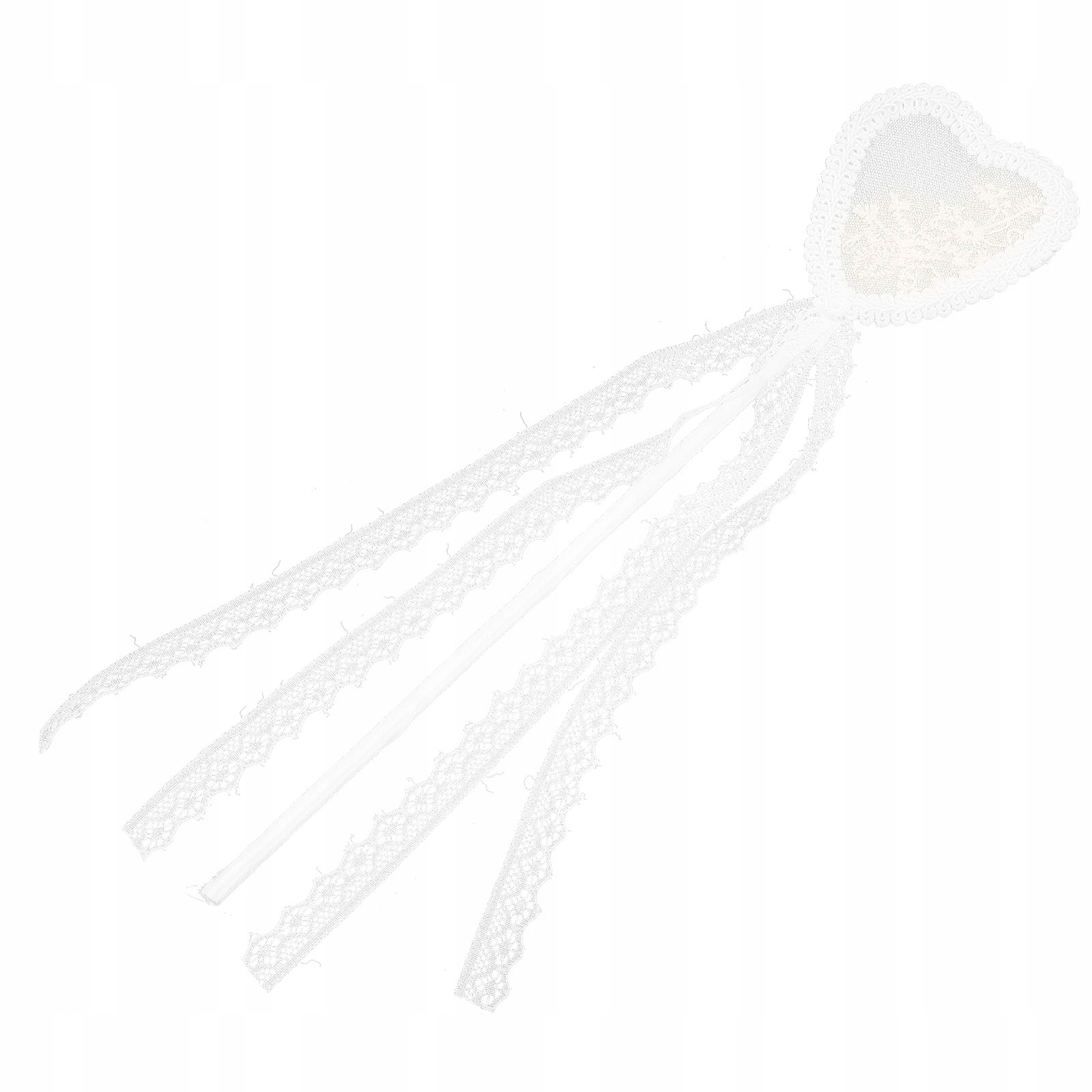 BIAŁA RÓŻDŻKA WRÓŻKI Z SERDUSZKIEM - IDEALNA NA PRZYJĘCIA I WYSTĘPY