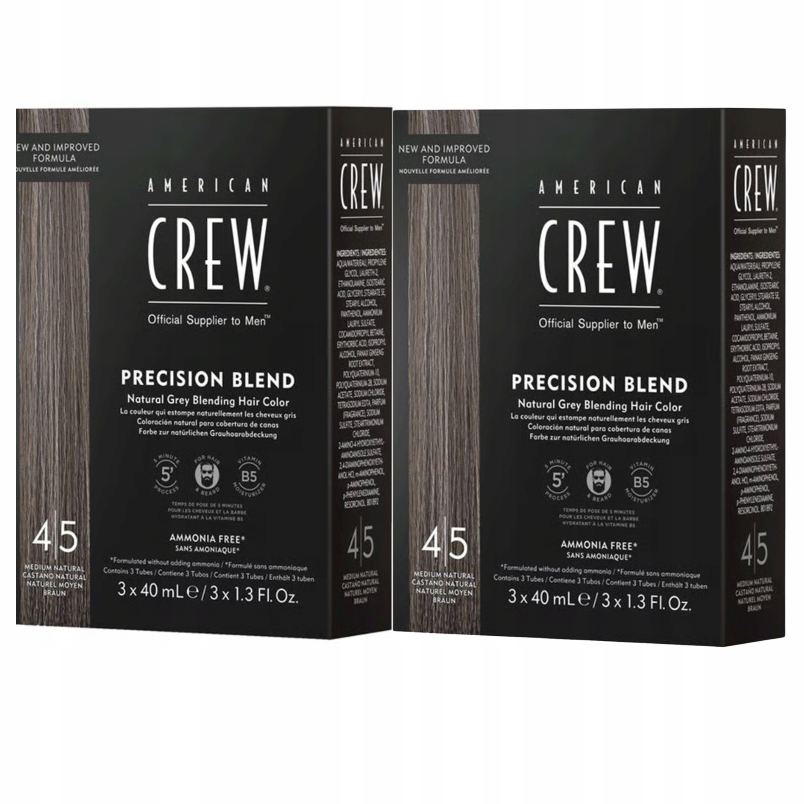 Odsiwiacz do Włosów American Crew Precison Blend Medium Natural 4-5 6x40ml