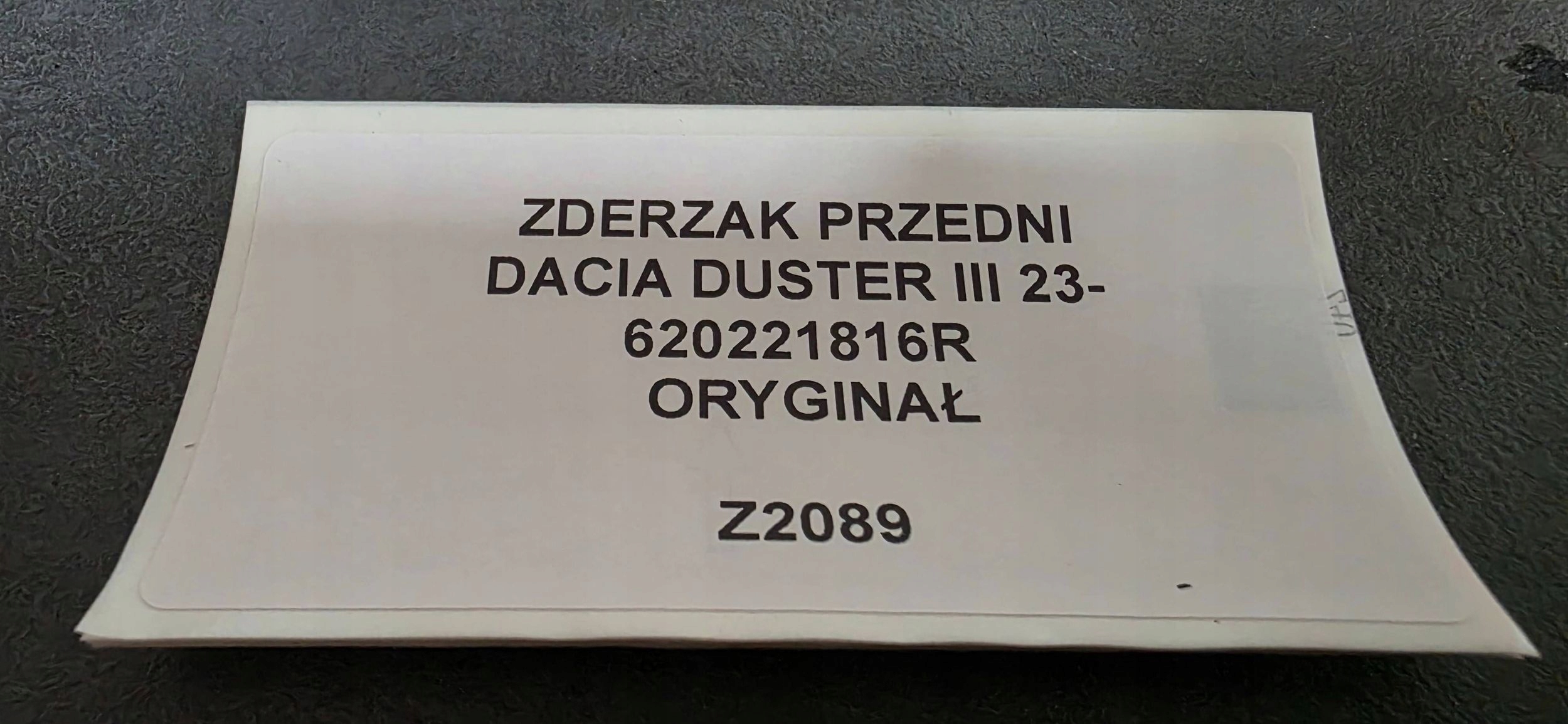 front bumper DACIA DUSTER III 23- original 620221816R