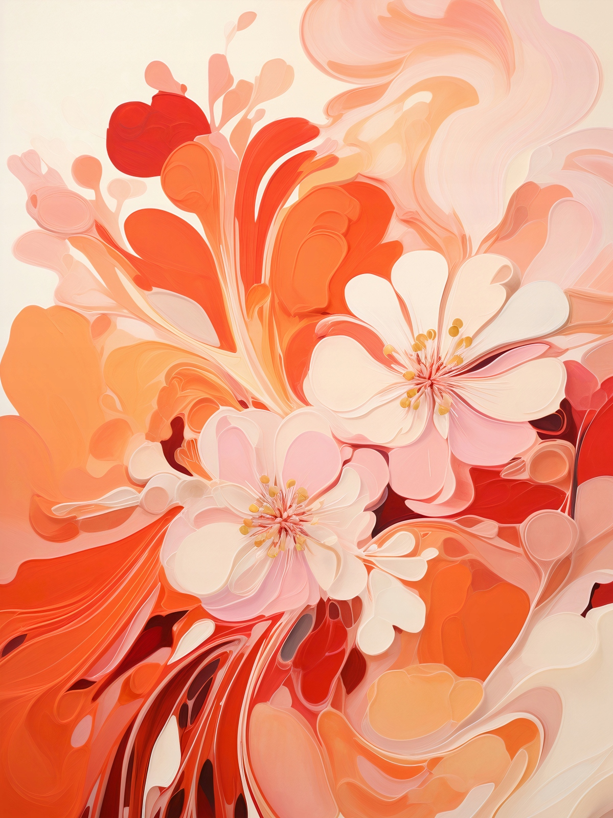 Plagát 75x100 cm Tanec kvetov
