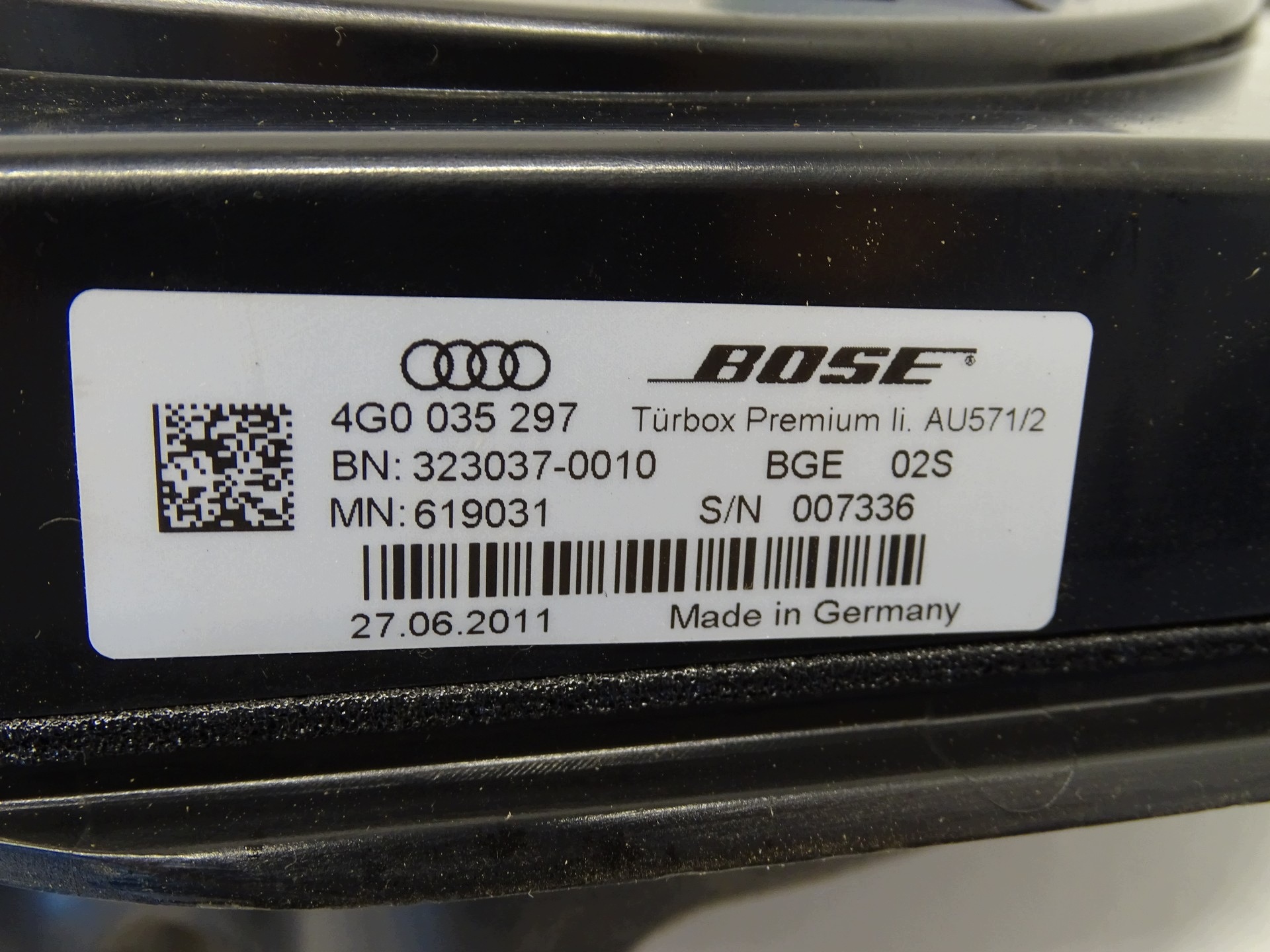 speaker cover door BOSE left front front AUDI A6 S6 C7 4G0035297