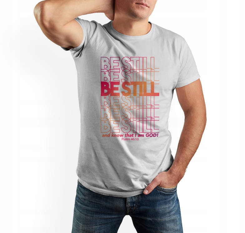 

Koszulka męska Be Still and know that I am God 3XL