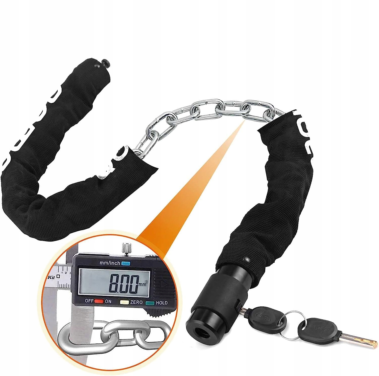 ZAPIĘCIE ROWEROWE ŁAŃCUCH DO ROWERU QOMOLO 1000/8V Marka Qomolo