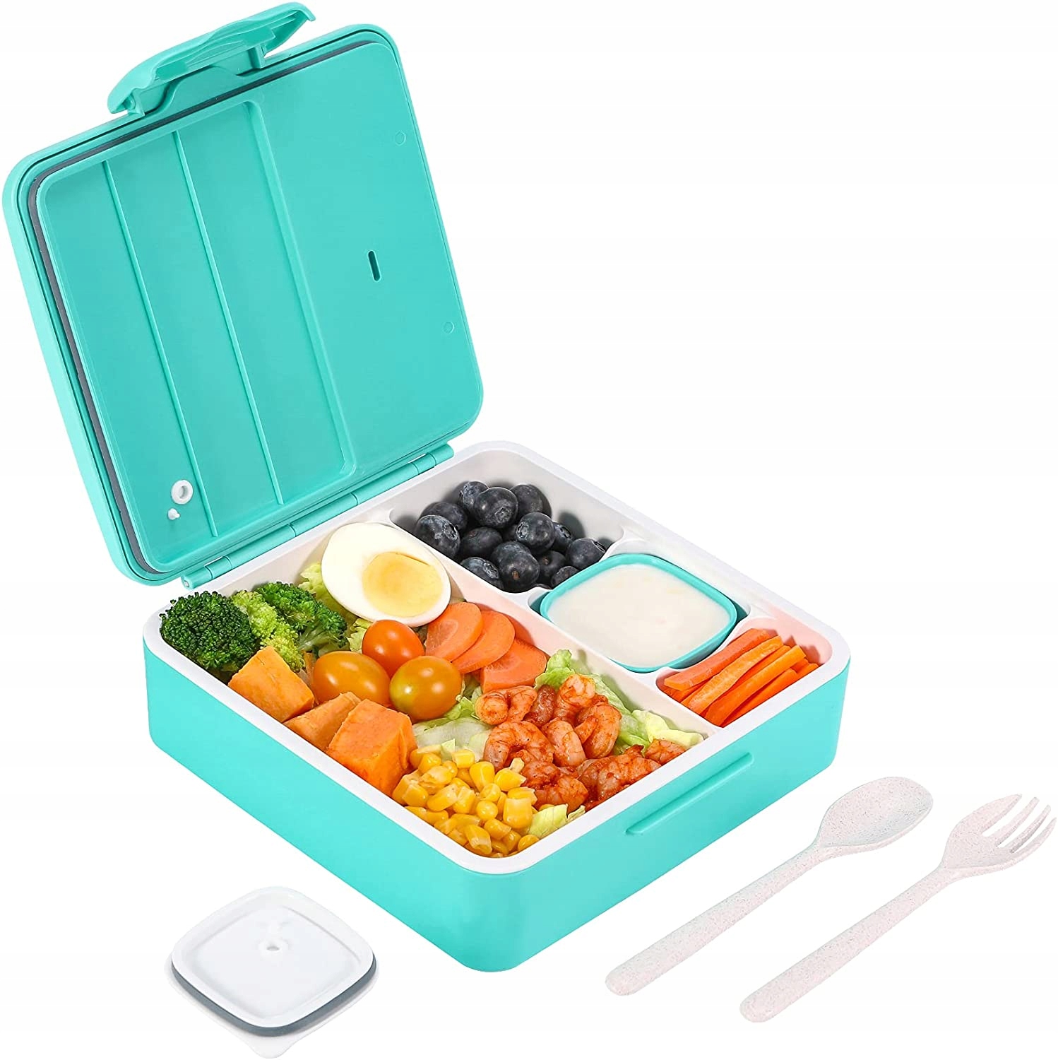 

Lunch Box Bento Hermetyczny Łyżka Widelec 1300ML