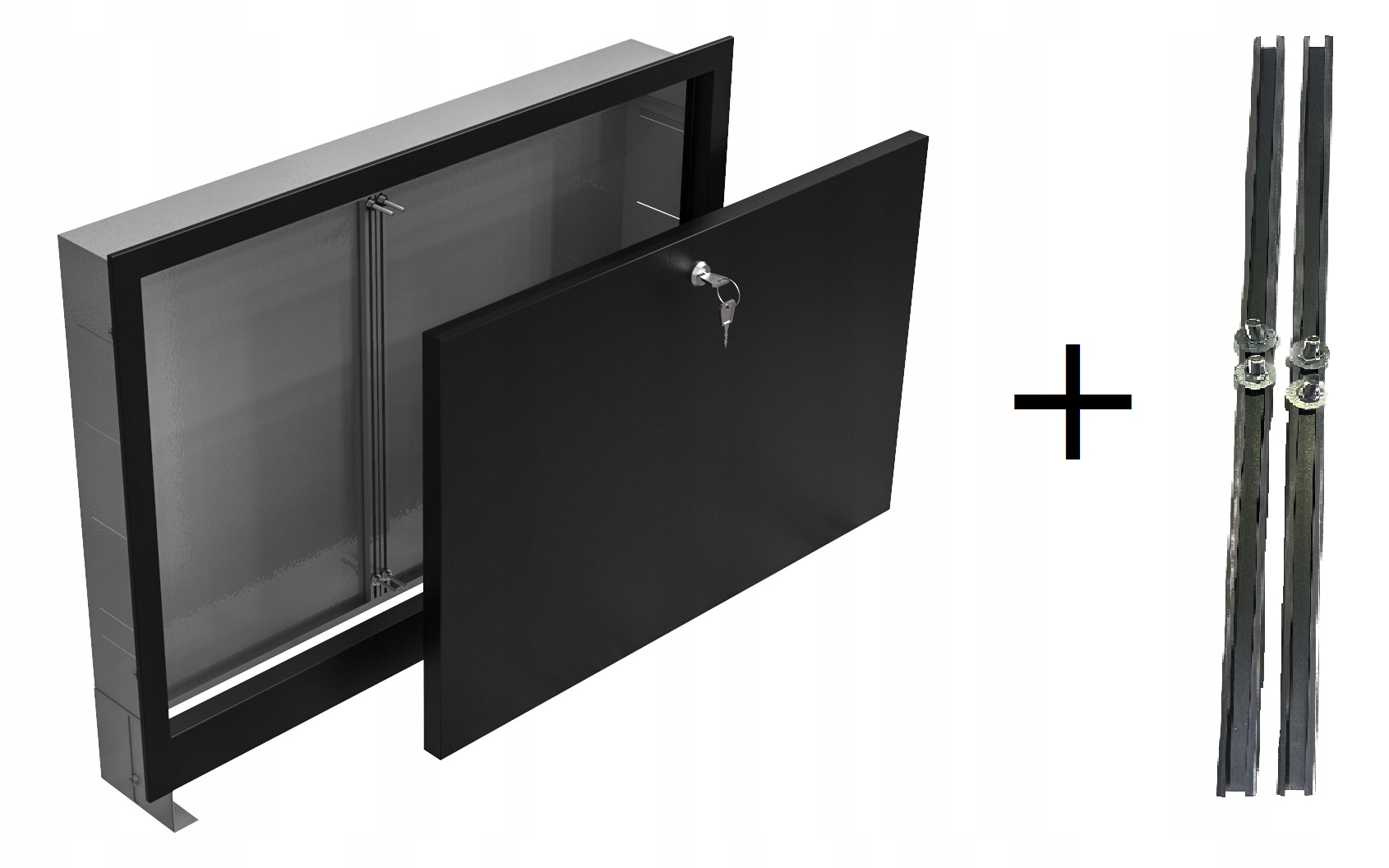 Rozdělovačová Skříň 15-16 Pod Omítku 4 Kolejnice, Černá