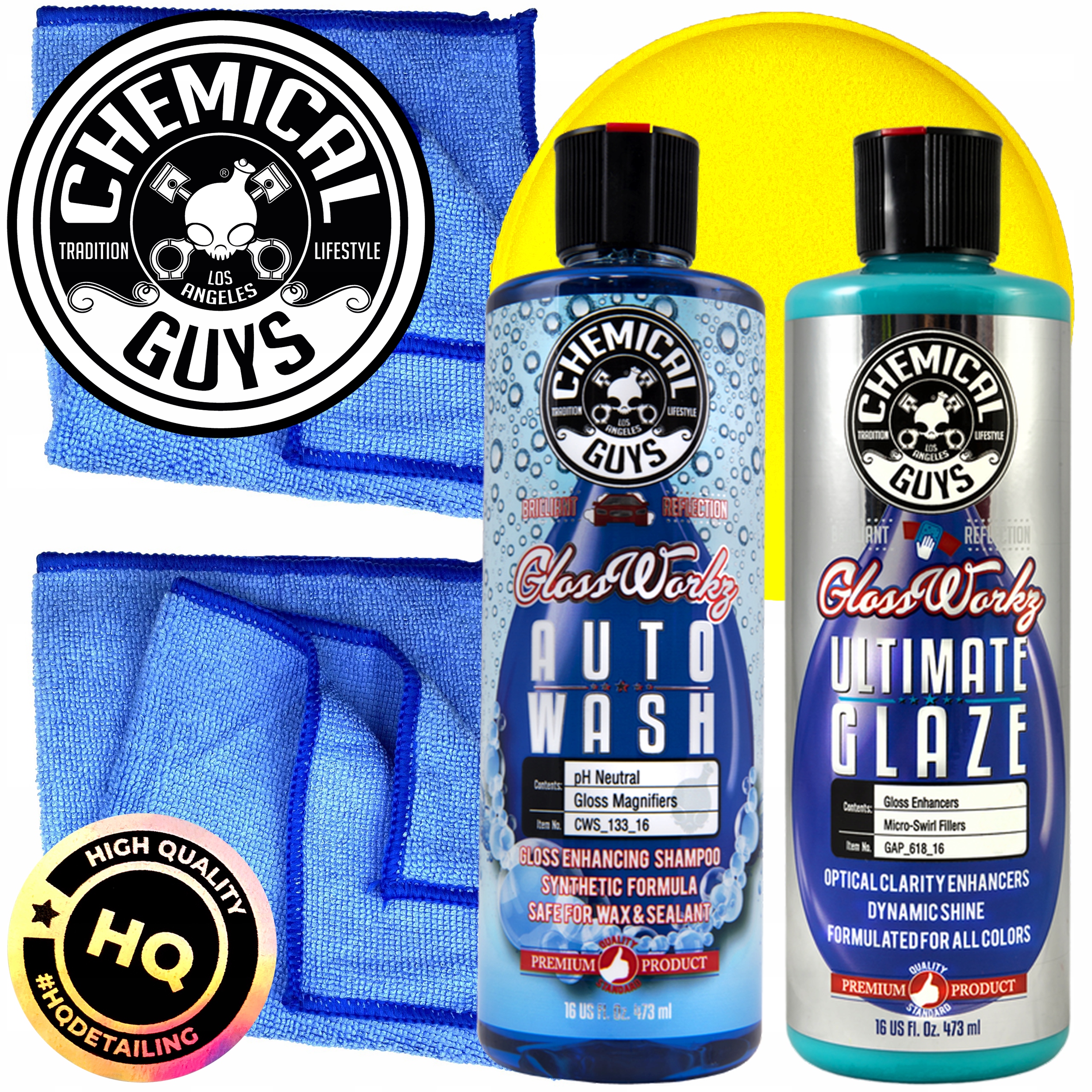Zestaw CHEMICAL GUYS GLOSSWORKZ GLAZE mocny połysk