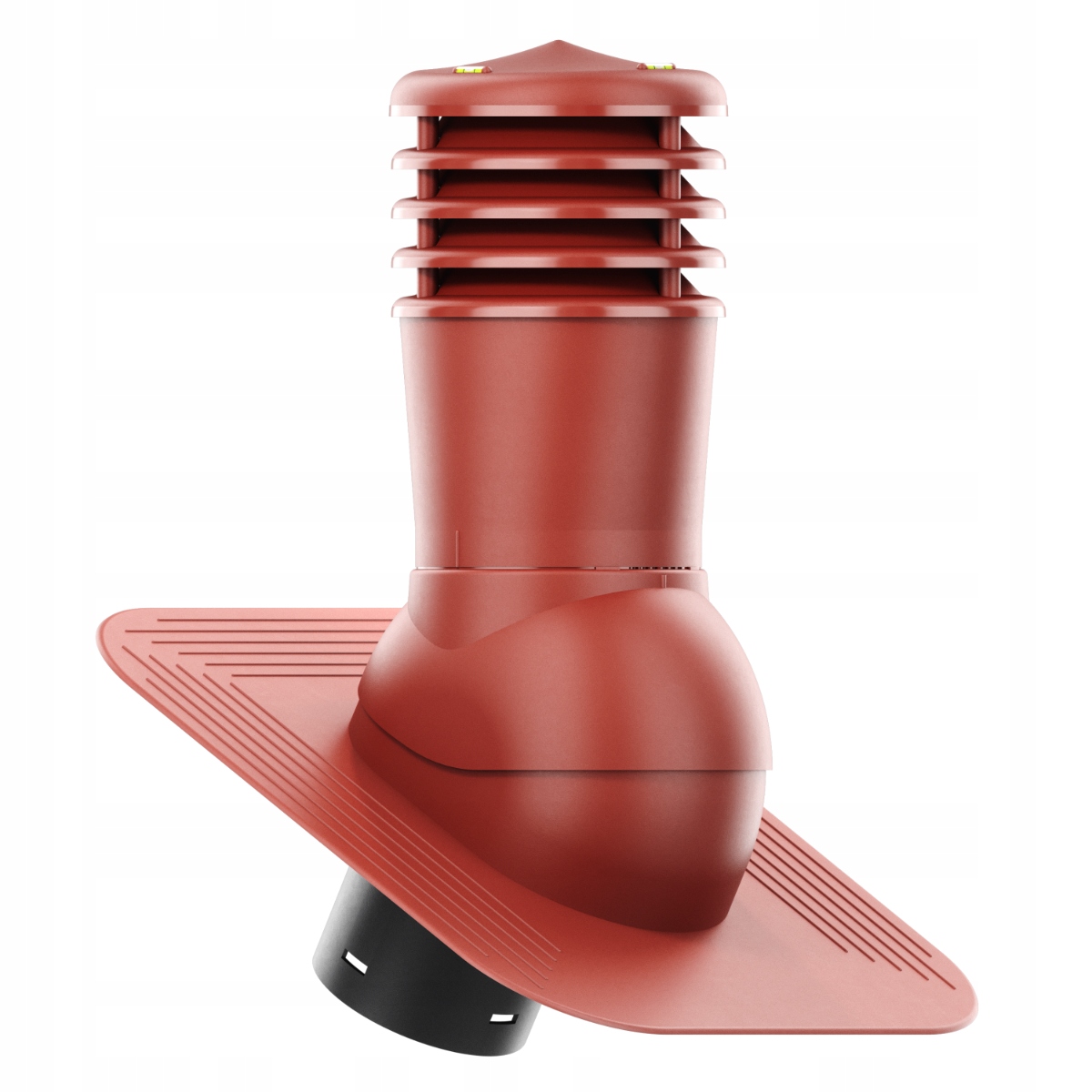 Větrací komín nezateplený Smart fi150 pod Asfaltový Šindel/pape Červený 3009