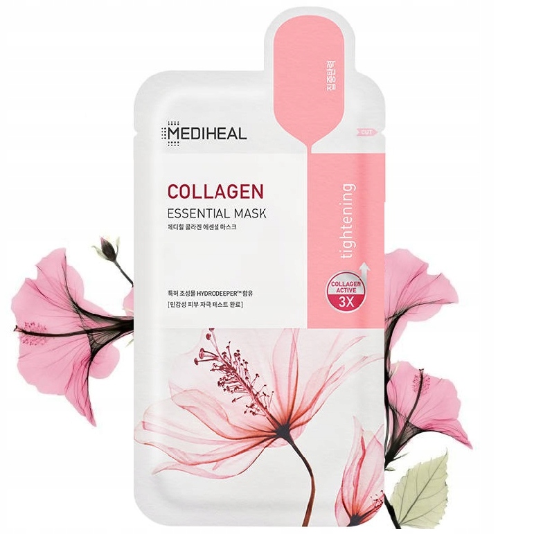 MEDIHEAL Collagen Essential Mask 24 ml - Liftingująca maska w płachcie z kolagenem i aminokwasami — 3