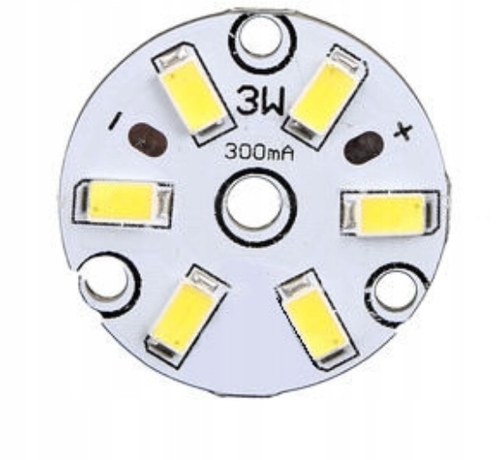 

Moduł 6 Led 3W 9-11V biały zimny okrągły (0094)