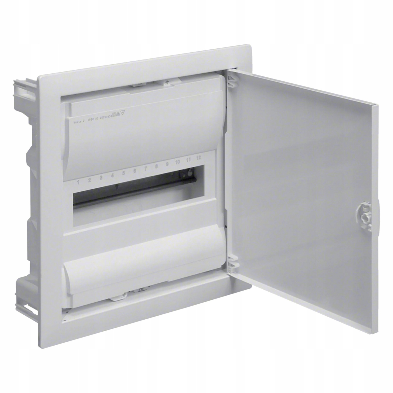 Podomietkový rozvádzač 12 modulová elektrická skrinka biela Hager Volta