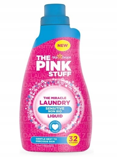 Levně 2x The Pink Stuff Sensitive, Gel na praní, laundry, 960 Ml