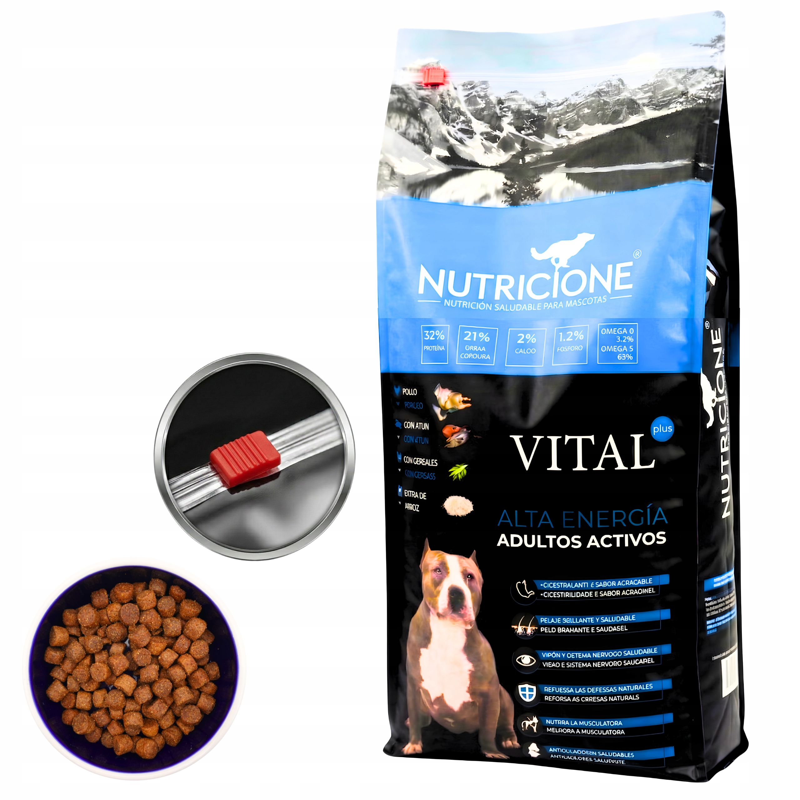 Sucha karma dla psa 20kg Nutricione kurczak tuńczyk adult wysokobiałkowa