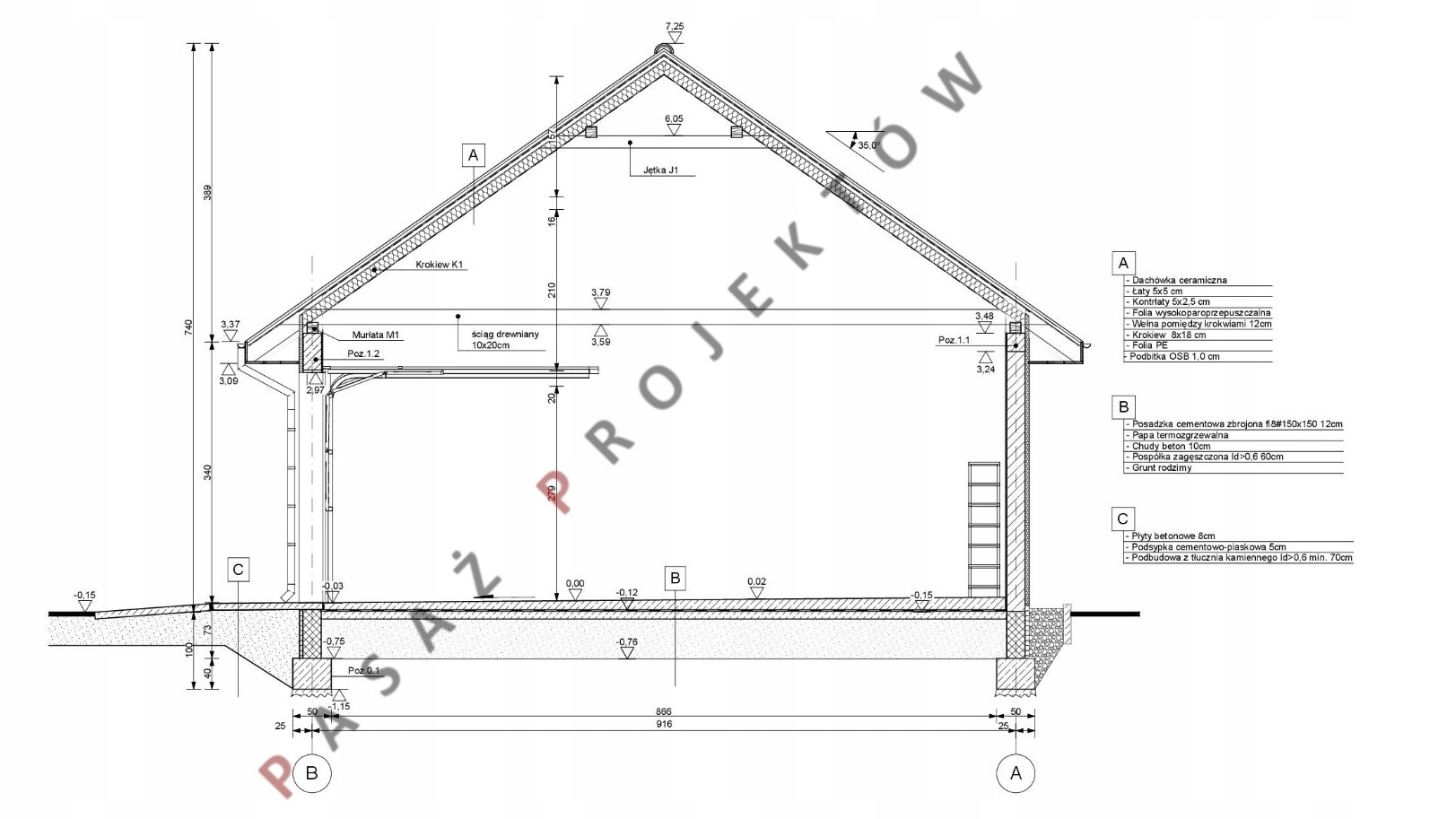 PROJEKT GARAŻU DWUSTANOWISKOWEGO G2116 Marka inna