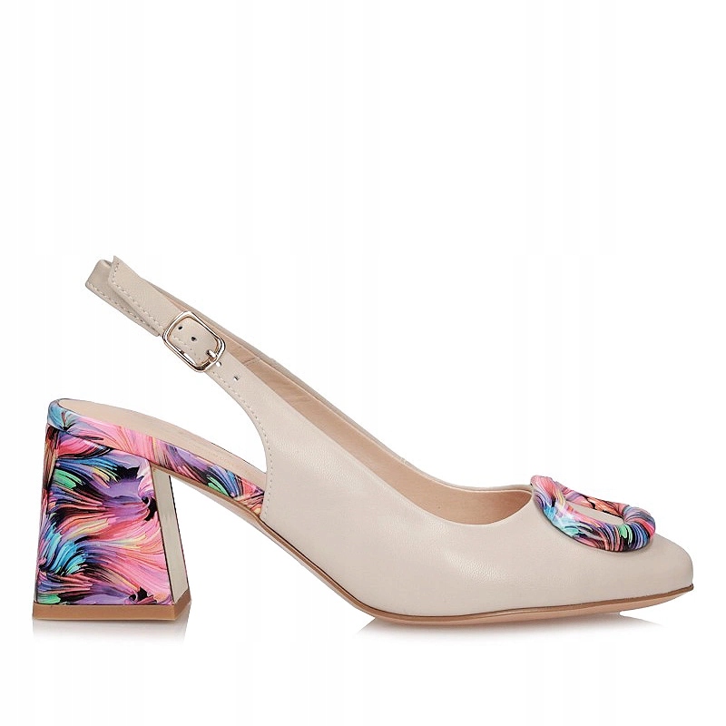 Dámské sandály S.Barski LZ61-2010 Pink béžové lodičky s odhalenou patou