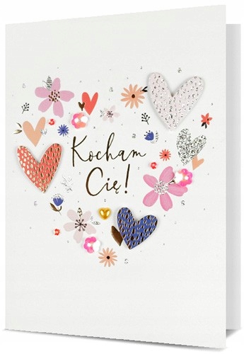 

Walentynki Kartka dla zakochanych romantyczn H2578