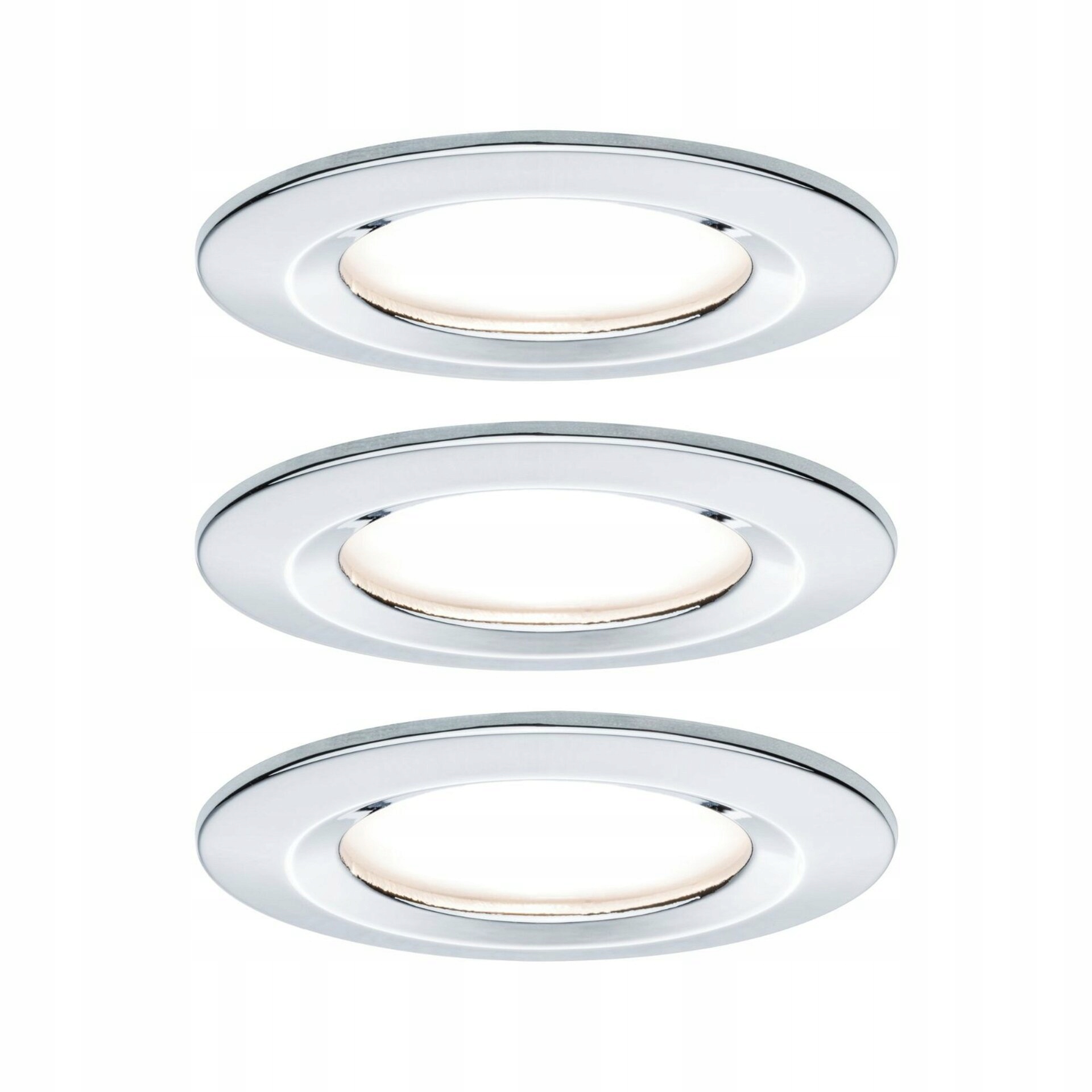 Paulmann Nova Led vstavané svietidlo 3x6,5W chróm stmievateľné, sada 3ks