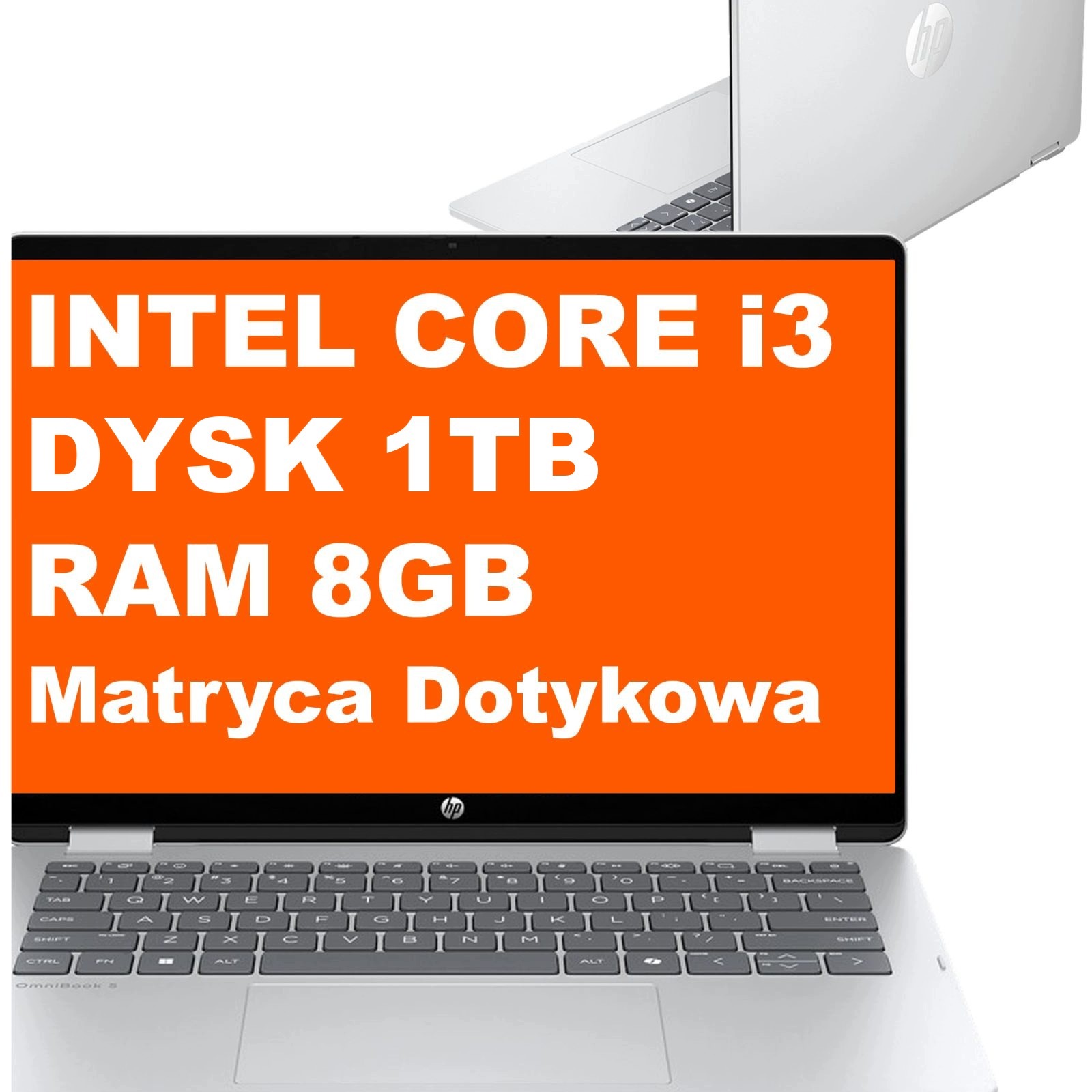Laptop Hp OmniBook 5 2w1 14-fp i3 8GB 1TB Uhd 2k Dotyk Win 11 Pro