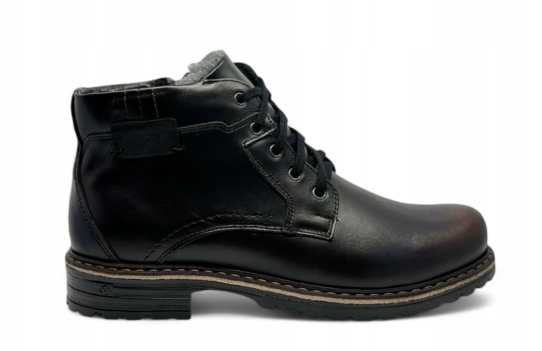 Kotníkové Boty Polbut J35S kabir přírodní kůže velikost 42