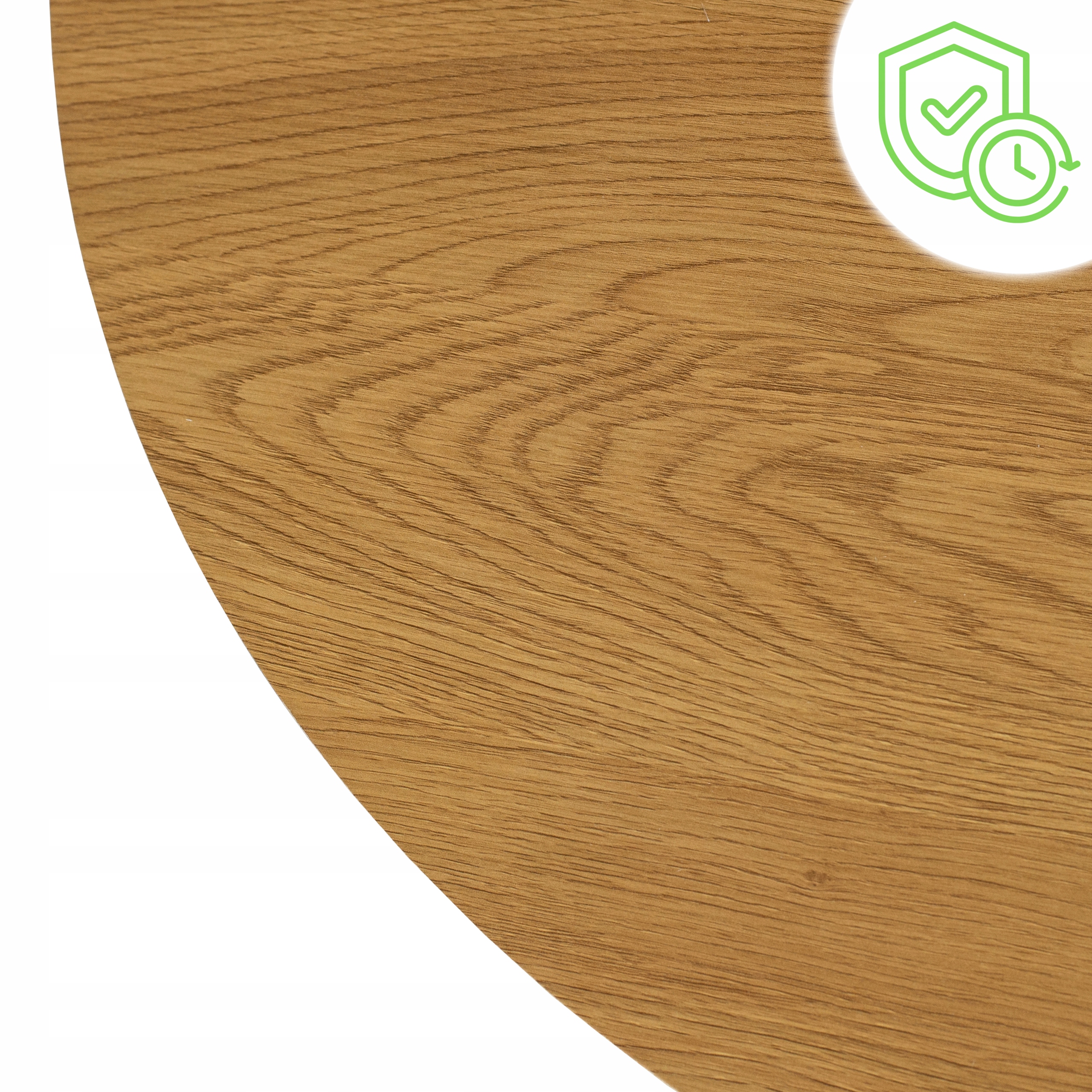 Stół Okrągły Rozkładany Do Salonu Jadalni Drewniany Dąb Złoty LUKAS 100/250 Kształt blatu okrągły