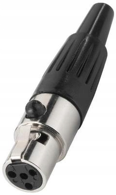 Monacor XLR-407/J złącze Mini Xlr 4-pin, zeńskie