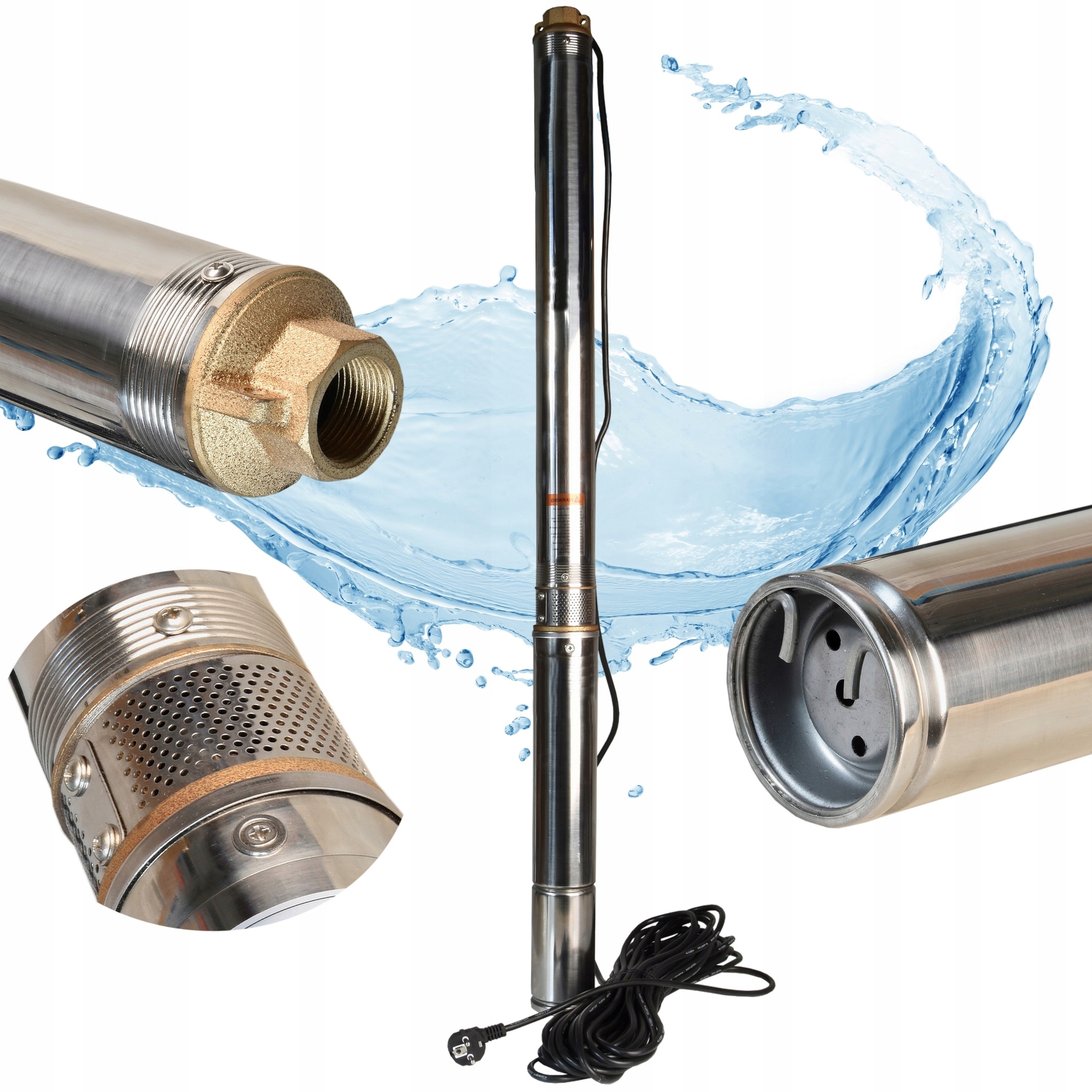 Pompa Głębinowa 3,5" model 3/13 Do Wody Studni Antypiaskowa 20m Aż 105L/MIN